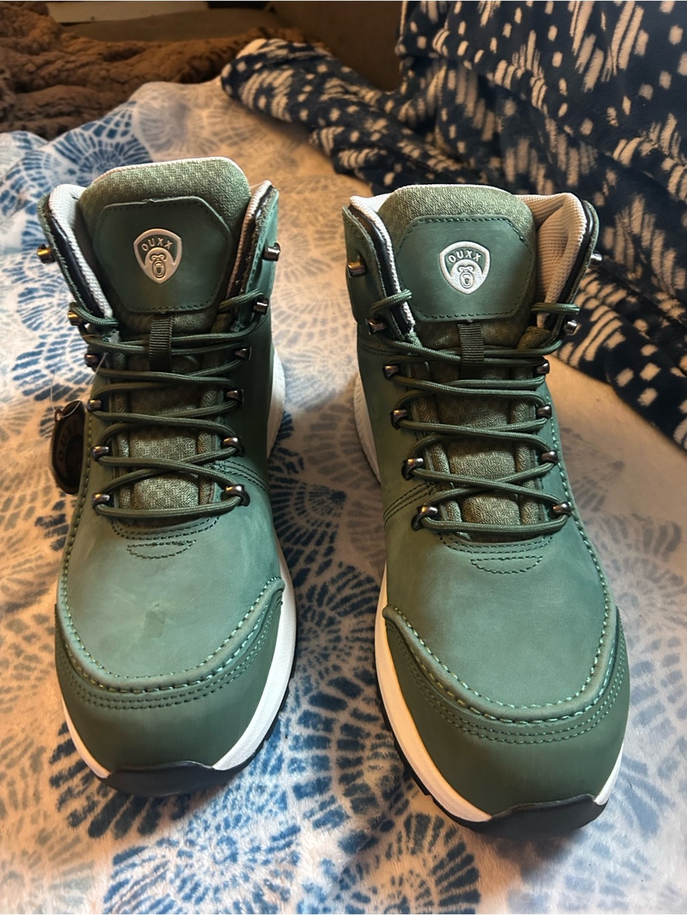 Mens Green Lace-Up brand BrandNew hiking boot’s